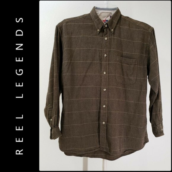 Reel Legends Other - Reel Legend Men Button Front Career Formal Shirt